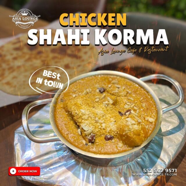Fit for a king, perfect for you - Creamy, dreamy Chicken Shahi Korma 👑🍛✨

#AsiaLounge #indianrestaurant #pakistanirestaurant #chicken #chickenrecipes #bangladeshicuisine #ChickenShahiKorma #chickenkorma #korma #chickencurry #curry #chickenmasala #foodie #meatlovers #istanbul #turkey #turkiye