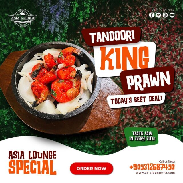 "Feasting like royalty with a plate of Tandoori King Prawn perfection! 👑🍤 #TandooriDelights #SeafoodRoyalty"

#AsiaLounge #refreshing #breakfastideas #breakfastrecipes #asianfood #desifoods #indianfoods #pakistanifood #bangladeshifood #indianbiryani #chickenbiryani #TandooriKingPrawns #SeafoodDelights #GrilledGoodness #FoodieRoyalty #tasteofindia
#FoodAdventures #tastytreats #hintmutfağı #indiancuisine #pakistanicuisine #yemeksepeti #getiryemek #kacchibiriyani #istanbulturkey #istanbul #turkey