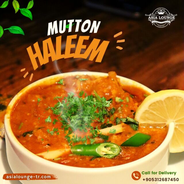 👉🏼 Get your taste buds flowing with our delicious mutton haleem. 🥘 Mutton haleem- laden with barley and pulses, giving it a thick rich soupy texture with pieces of tender muttons that have been slowly cooked together – is a massive hit among our customers.👌🍽️
Come on over & experience it at #Asialounge

#Haleem #MuttonHaleem #Beefhaleem #ChickenHaleem
#Halim #DesiHaleem #dal #hintmutfağı #indiandishes #desidishes #desilunch #deshidinner #lunch #dinner #indianlunch #halalfoods
#healthyfood #asiandishes #DesiFoods #naan #paratha #getiryemek #yemeksepeti #muttoncurry #ghost #bangladeshifood #pakistanifood # istanbul #turkey